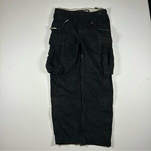 Maharishi Mens Medium (32x29) Black Cargo Buckle Strap Military Tactical Pants